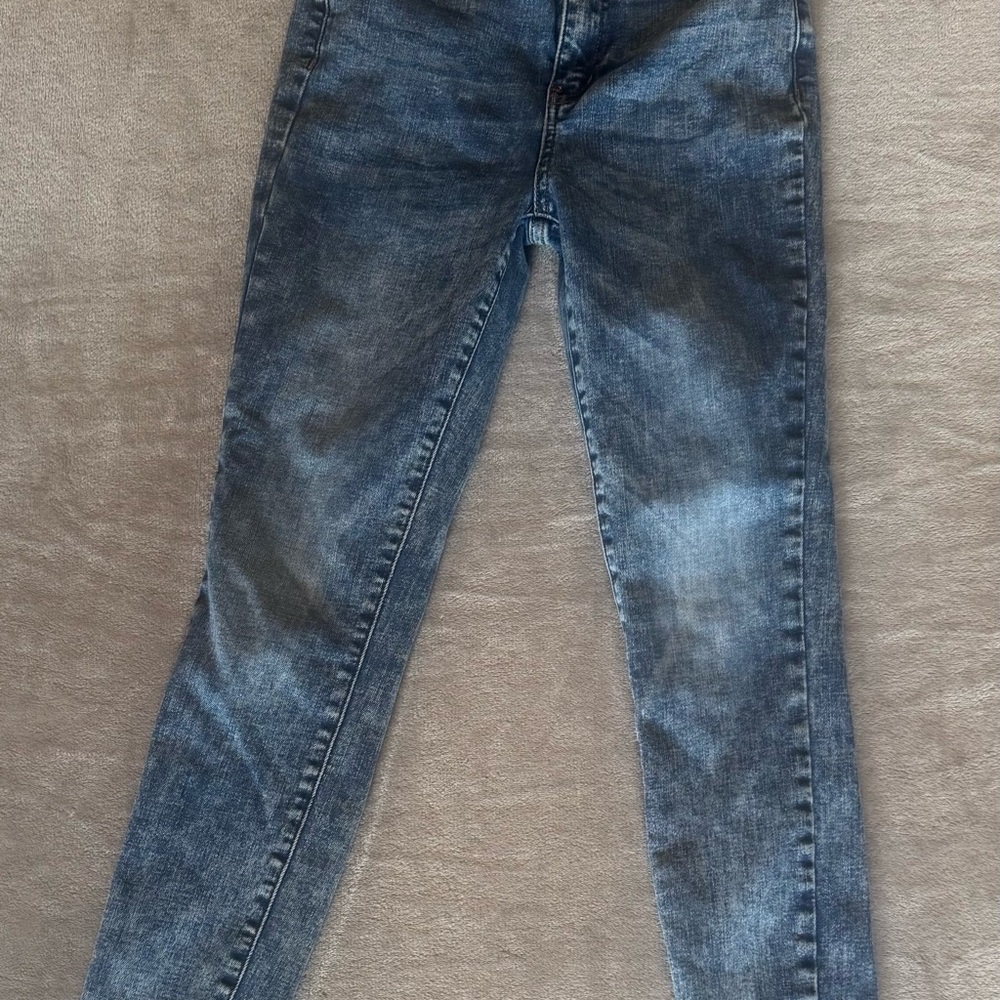 Judy Blue Skinny Jeans Women Size 3/26 Mid Rise Stretch Acid Wash Blue JB88158